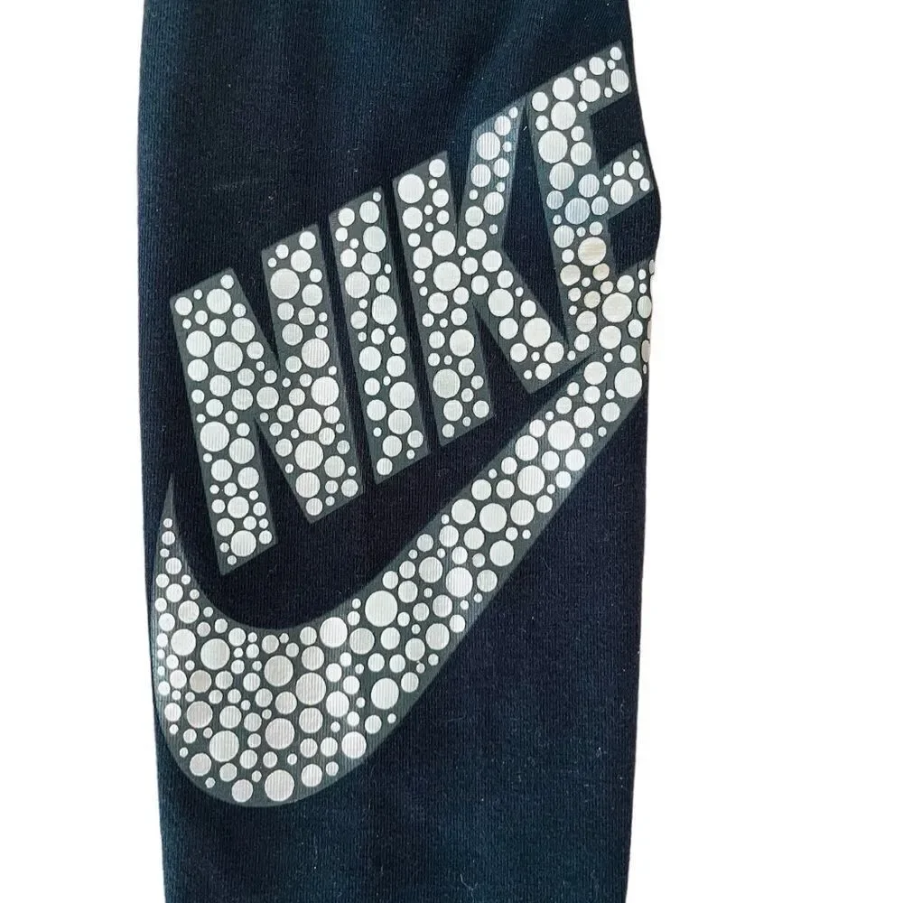 NIKE black and silver Leg-A-See GX1 Foil Legging size S.